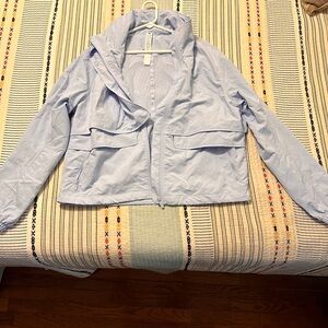 Lululemon Always Effortless jacket , size 10 .  Color : Windmill (light blue)